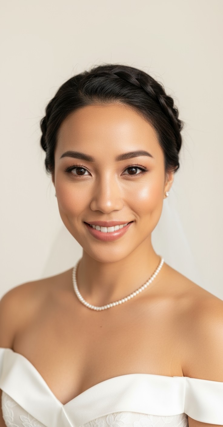 After Braided Wedding Hair Updo